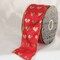 The Ribbon People Red and Metallic Gold Valentine Day Wired Craft Ribbon 2.5" x 40 Yards